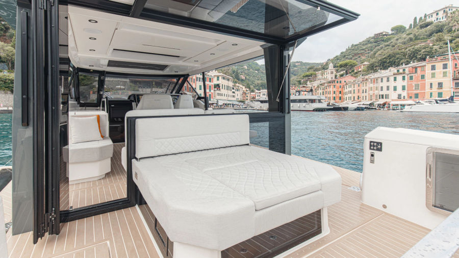 Experience an unforgettable Athens day cruise aboard the luxury Saxdor 400 GTO Golden Yachting and Sailing