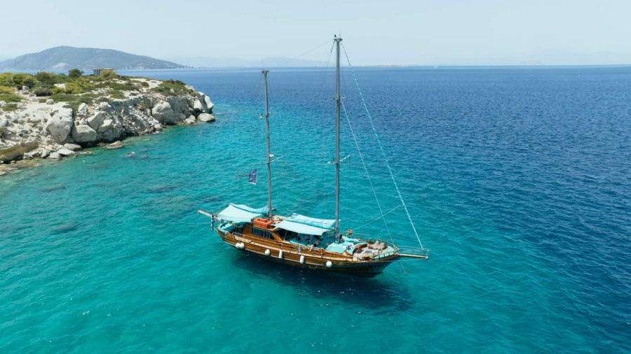 Athens Private Luxury Cruise to Agistri Moni and Aegina with a Gulet75ft Golden Yachting and Sailing