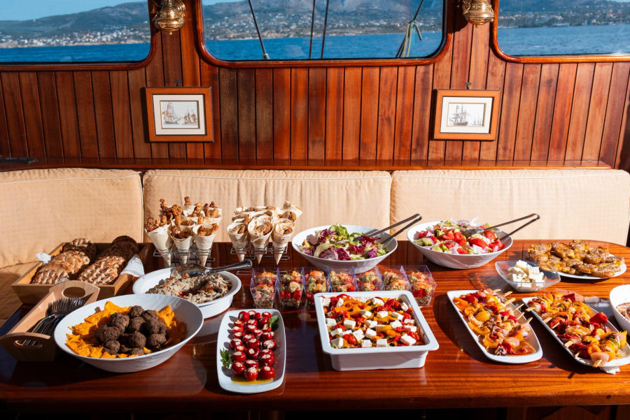 Private Athens Cruise to Agistri, Moni & Aegina | Luxury 78ft Schooner Experience Golden Yachting and Sailing