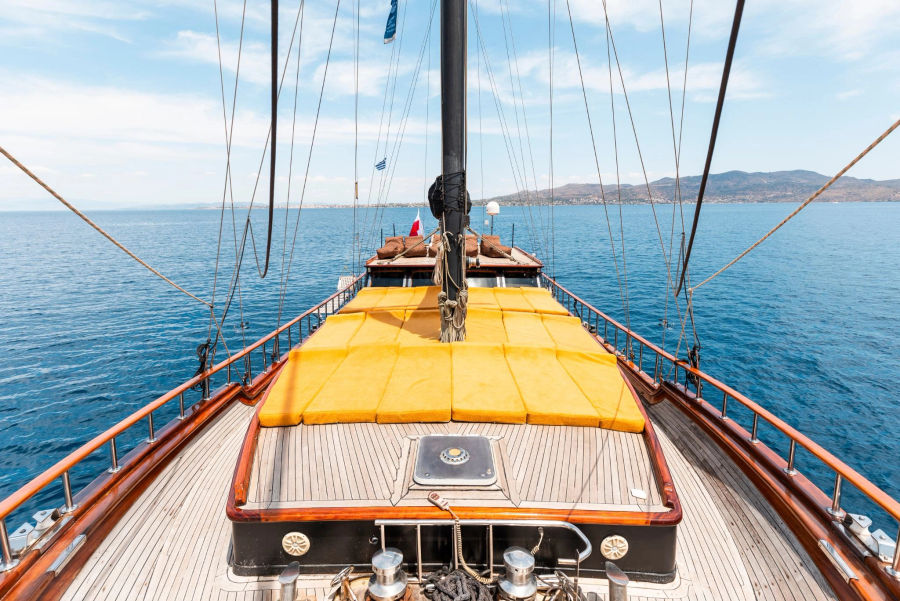 Private Athens Cruise to Agistri, Moni & Aegina | Luxury 78ft Schooner Experience Golden Yachting and Sailing