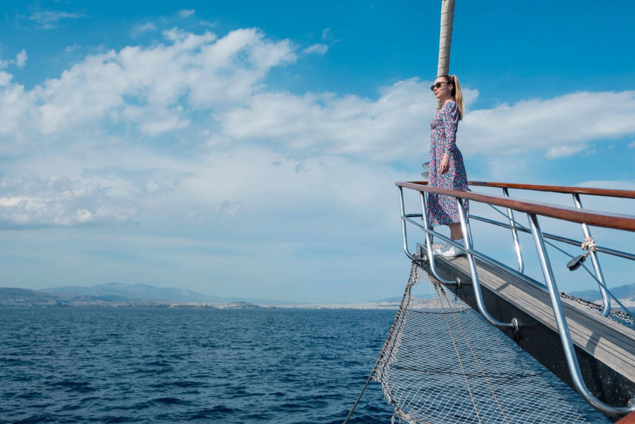 Private Athens Cruise to Agistri, Moni & Aegina | Luxury 78ft Schooner Experience Golden Yachting and Sailing