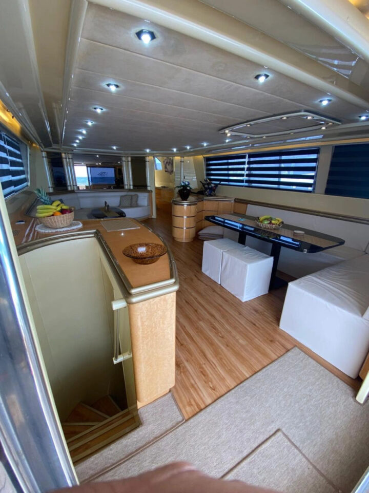 Mykonos Private Luxury Yacht Cruise | Full-Day Tour to Delos & Rhenia or South with a luxury motor yacht Cantieri Itaversil 82 Golden Yachting and Sailing