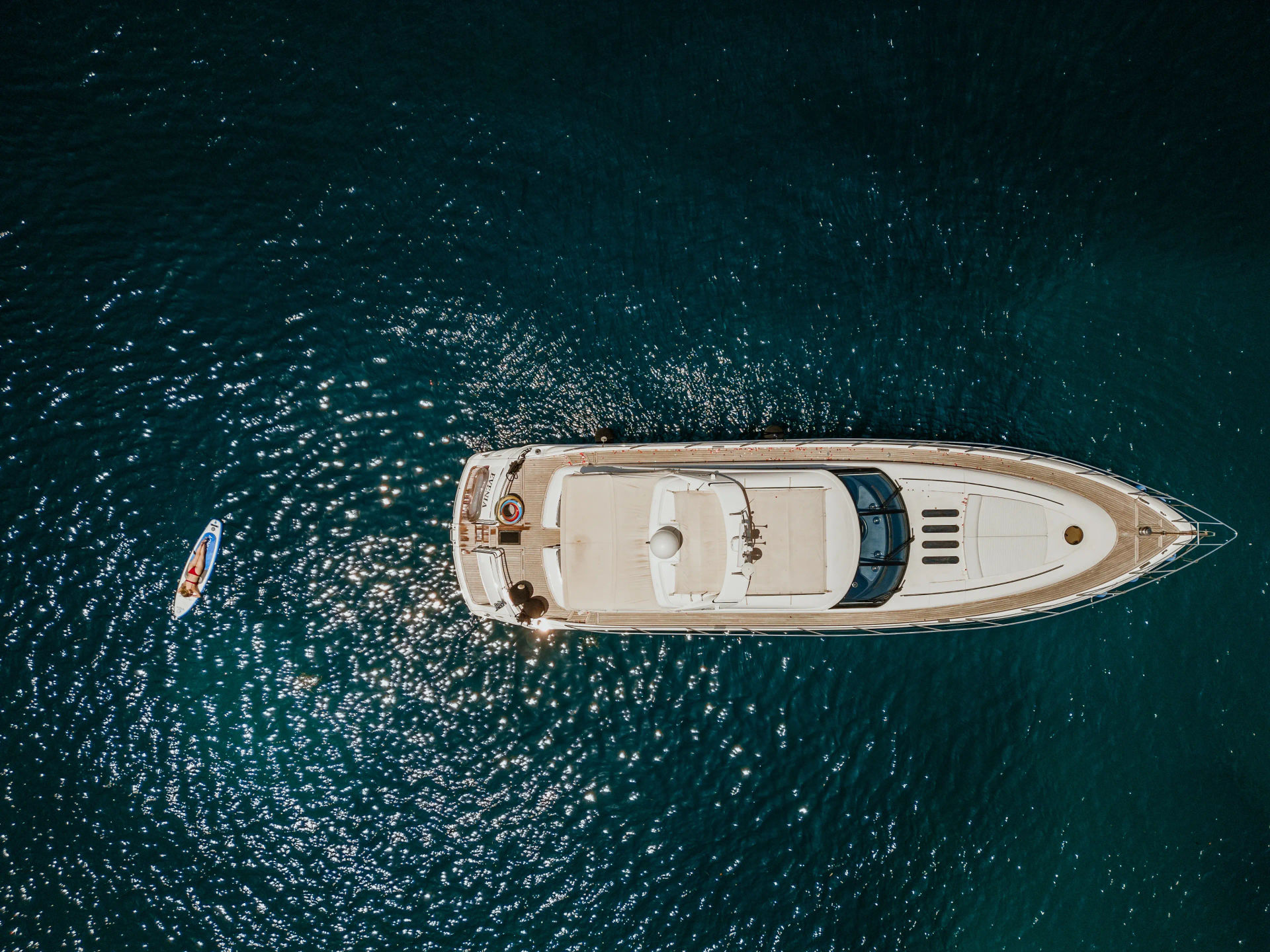 Luxurious Corfu Private Full-Day Cruise on a Princess V65 Motor Yacht Golden Yachting and Sailing