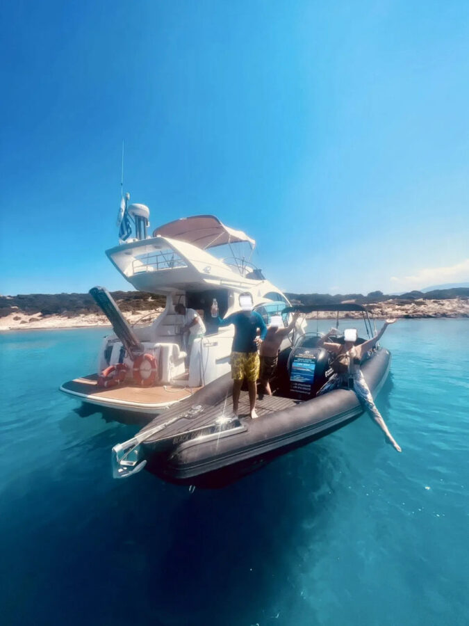 Private Yacht Cruise from Agios Nikolaos to Elounda & Spinalonga | Crete Daily Tour Azimut 42 Golden Yachting and Sailing