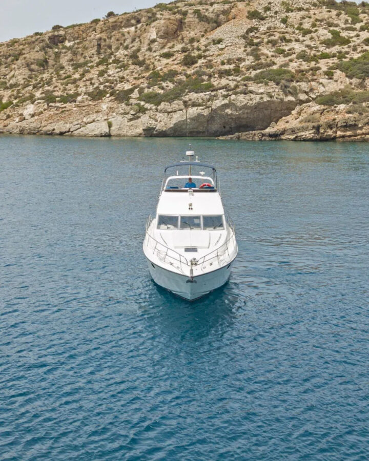 Private Yacht Cruise from Agios Nikolaos to Elounda & Spinalonga | Crete Daily Tour Azimut 42 Golden Yachting and Sailing