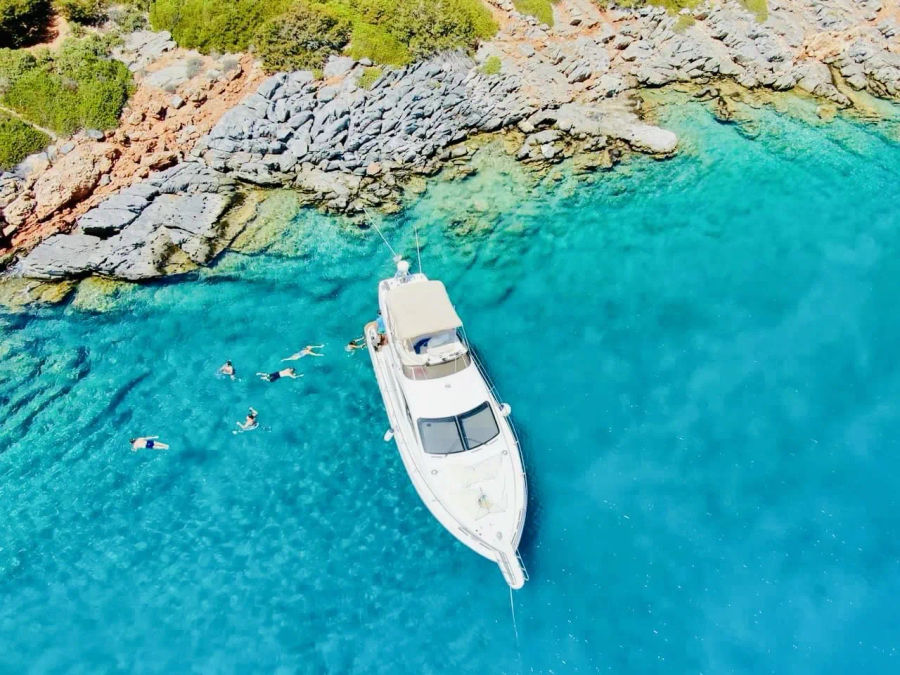 Azimut 42 Private Cruise in Crete – Elounda & Spinalonga | Events on Board