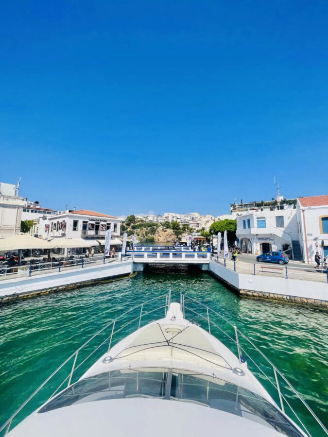 Private Yacht Cruise from Agios Nikolaos to Elounda & Spinalonga | Crete Daily Tour Azimut 42 Golden Yachting and Sailing
