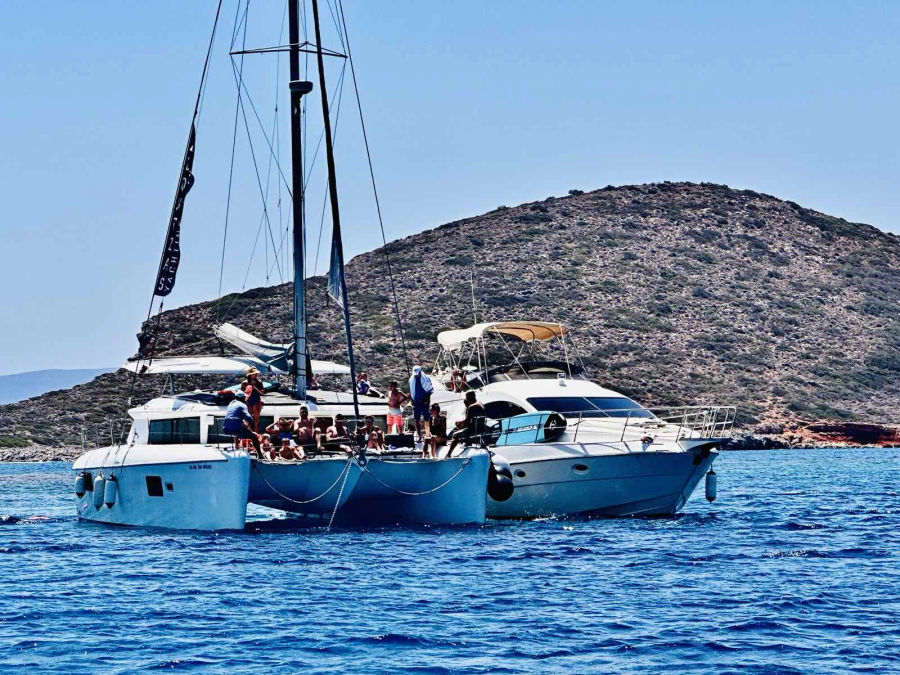 Lagoon 42 Private Catamaran Cruise from Agios Nikolaos to Spinalonga & Elounda Golden Yachting and Sailing