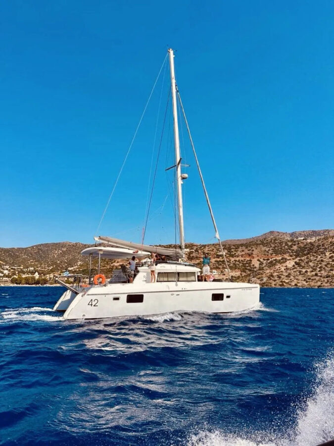 Lagoon 42 Private Catamaran Cruise from Agios Nikolaos to Spinalonga & Elounda Golden Yachting and Sailing