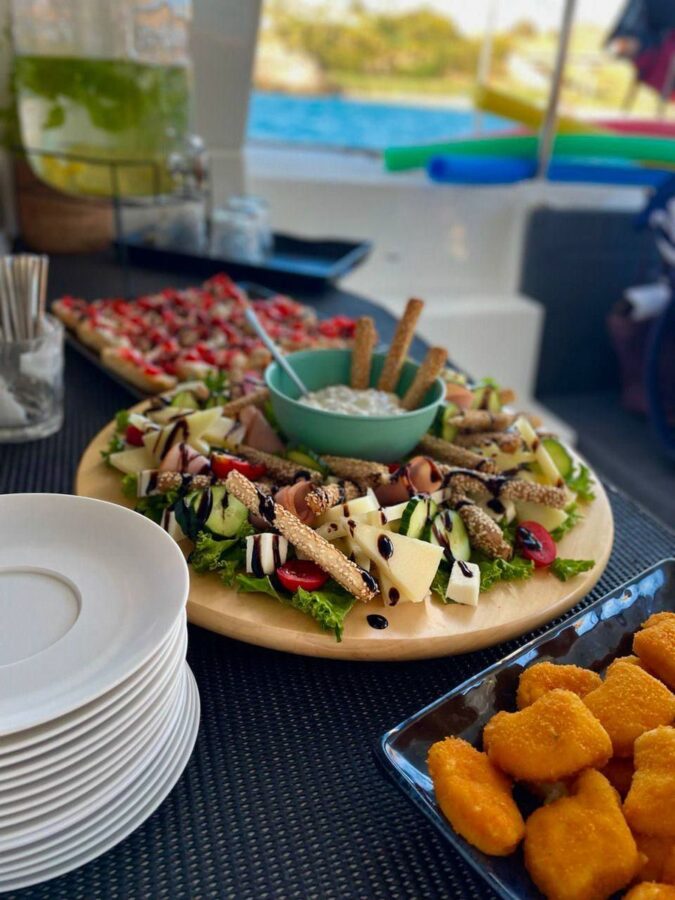 Crete Shared Catamaran Cruise to Dia Island | Heraklion Daily Sailing Tour Events on Board