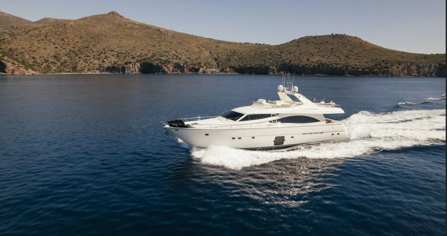 Charter the Luxurious Ferretti 830 (M/Y Lidia) Yacht for an Unforgettable Experience Golden Yachting and Sailing