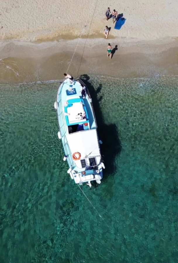 Traditional Caique Cruise in Mykonos – Half or Full Day Private Boat Tour with Greek Hospitality