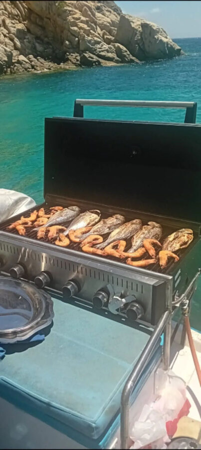 Traditional Caique Cruise in Mykonos – Half or Full Day Private Boat Tour with Greek Hospitality