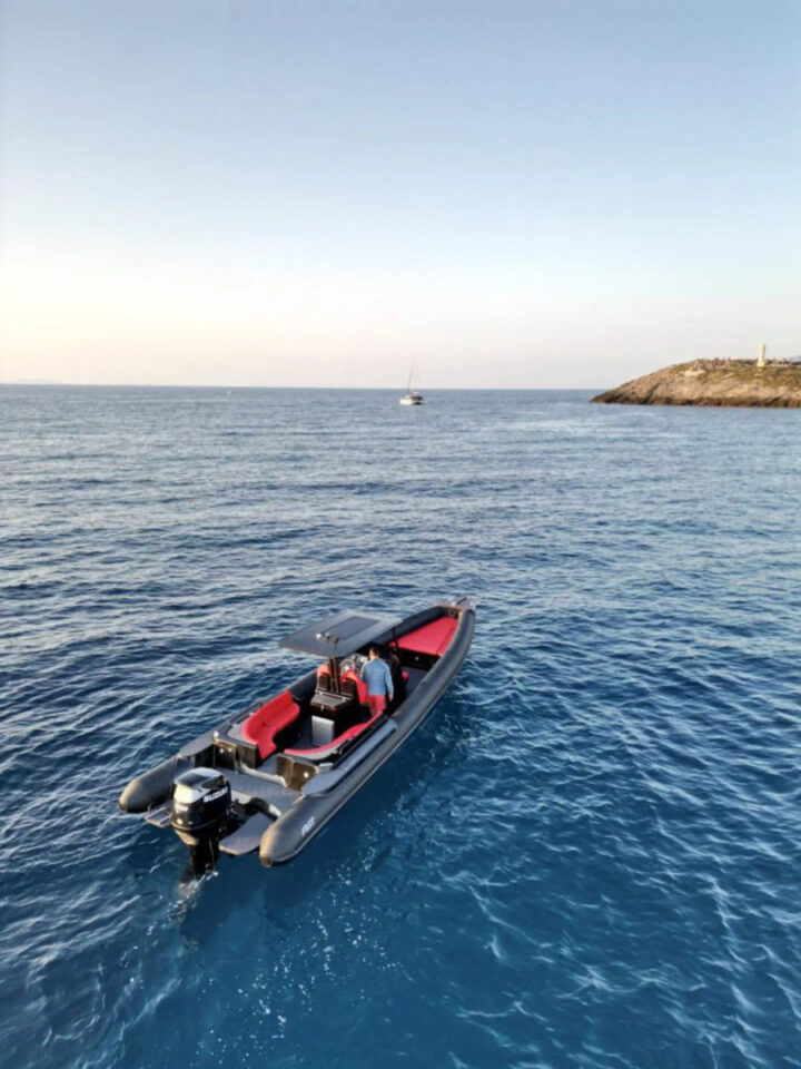 Paros (Naousa) one way transfer to Ornos (Mykonos) with either a fost matrix 12 or fost obsession 8.6 Golden Yachting and Sailing