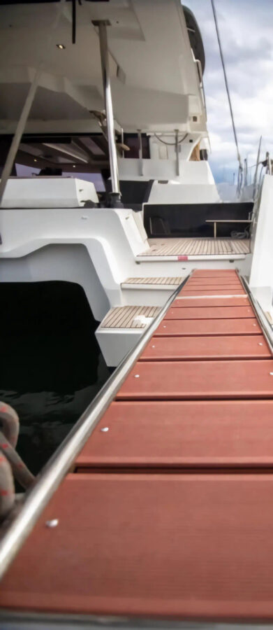 Fountaine Pajot 450 Mykonos Half-Day Private Cruise in southern beaches or delos and rhenia Golden Yachting and Sailing