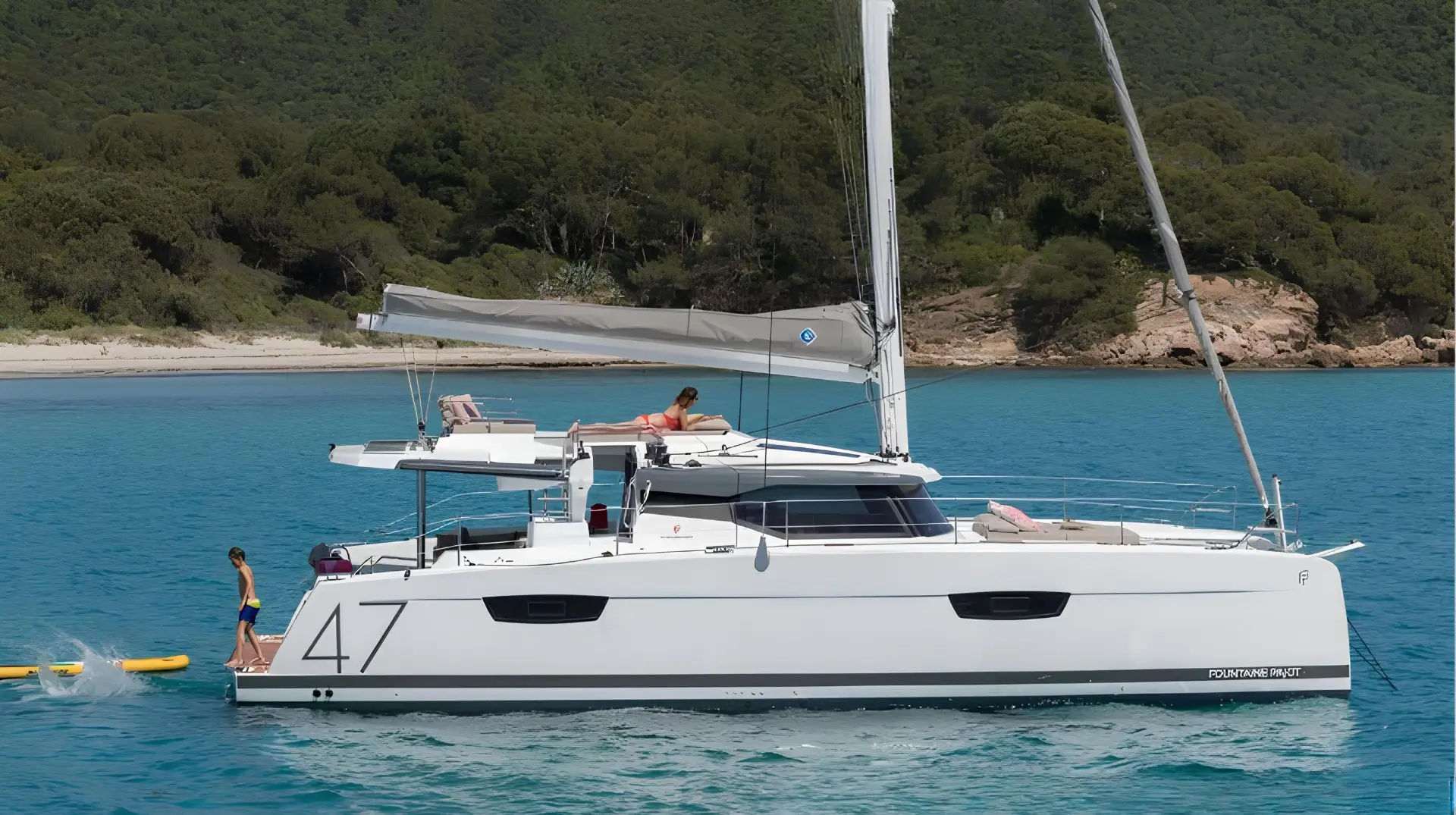 Mykonos Daily Luxury Catamaran Cruise (Fountaine Pajot Saona 47)