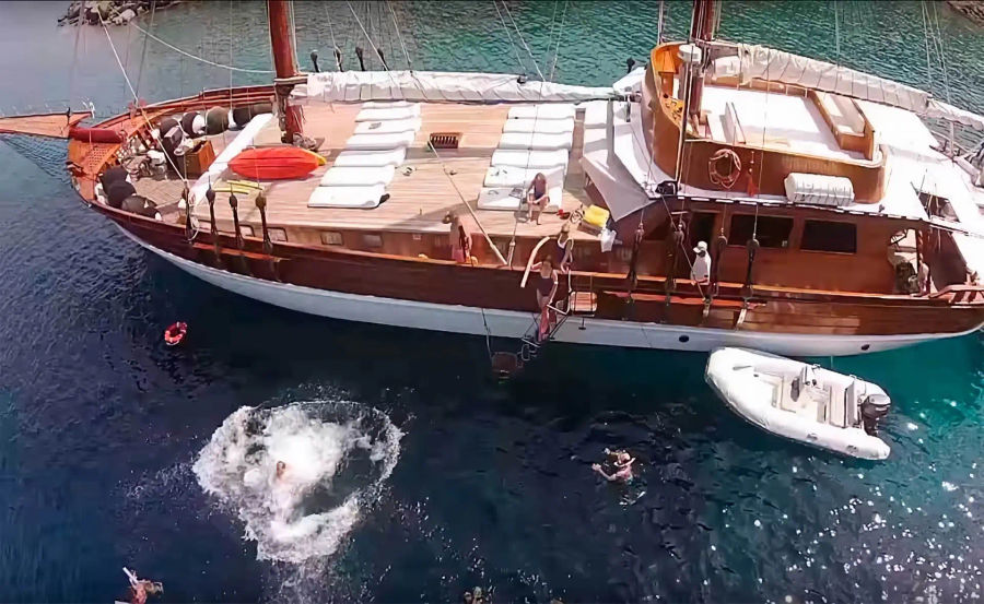 Luxury Gulet Daily cruise from Athens to Aegina (Gulet 125ft) Golden Yachting and Sailing motor sailer