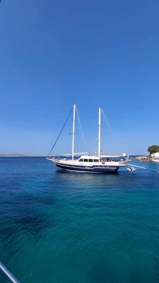 Mykonos Rhenia and Delos traditional boat cruise Golden Yachting and Sailing
