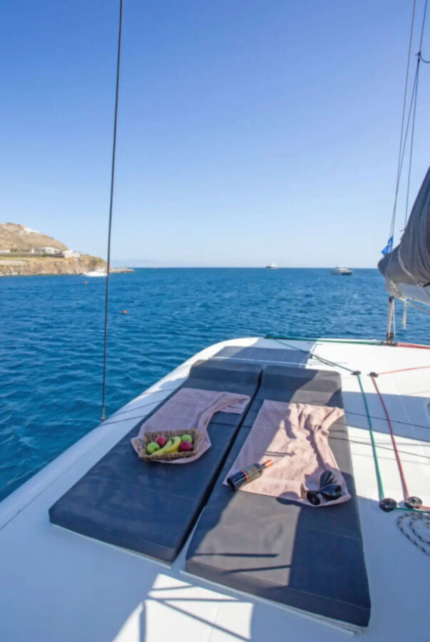 Mykonos Lagoon 42 Southern Beaches Cruise (Semi-Private) Golden Yachting and Sailing