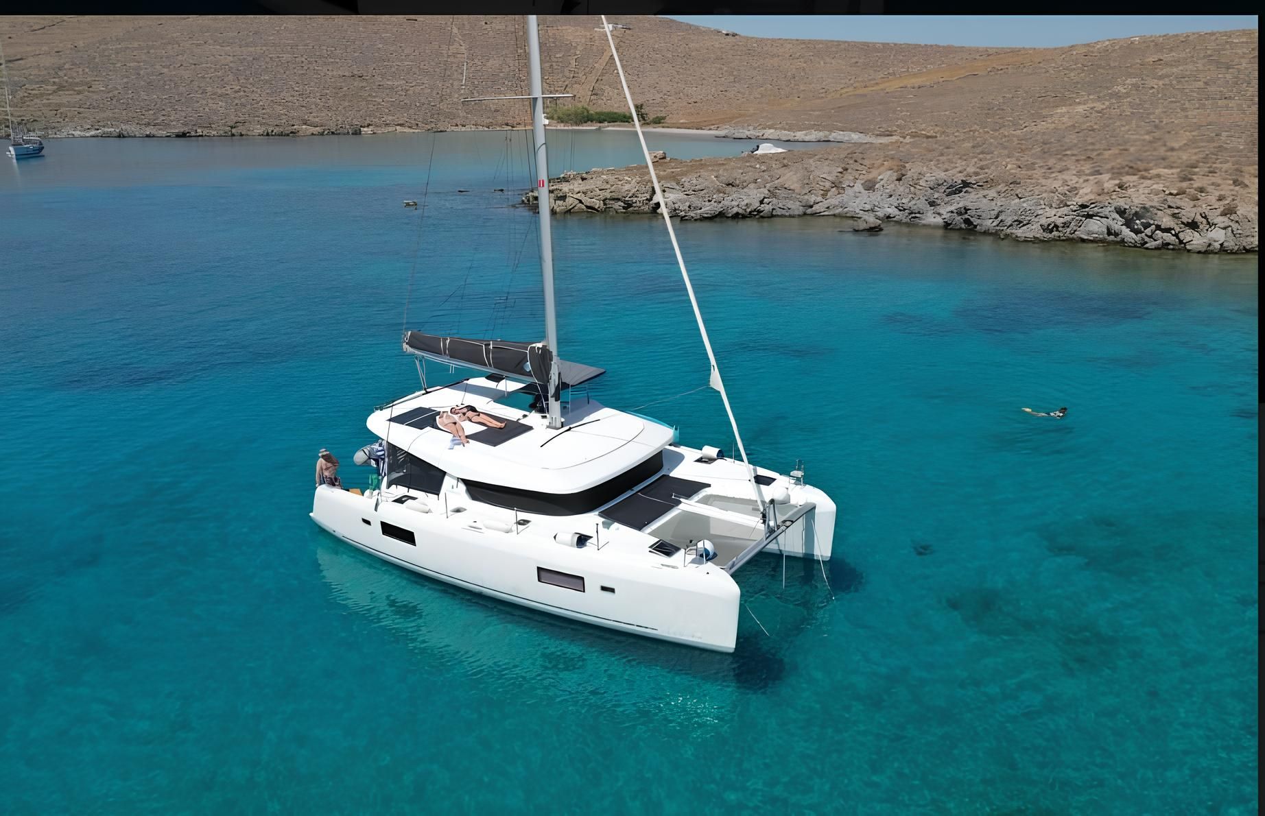 Mykonos Full-Day Private Catamaran Cruise (Lagoon 42) Golden Yachting and Sailing