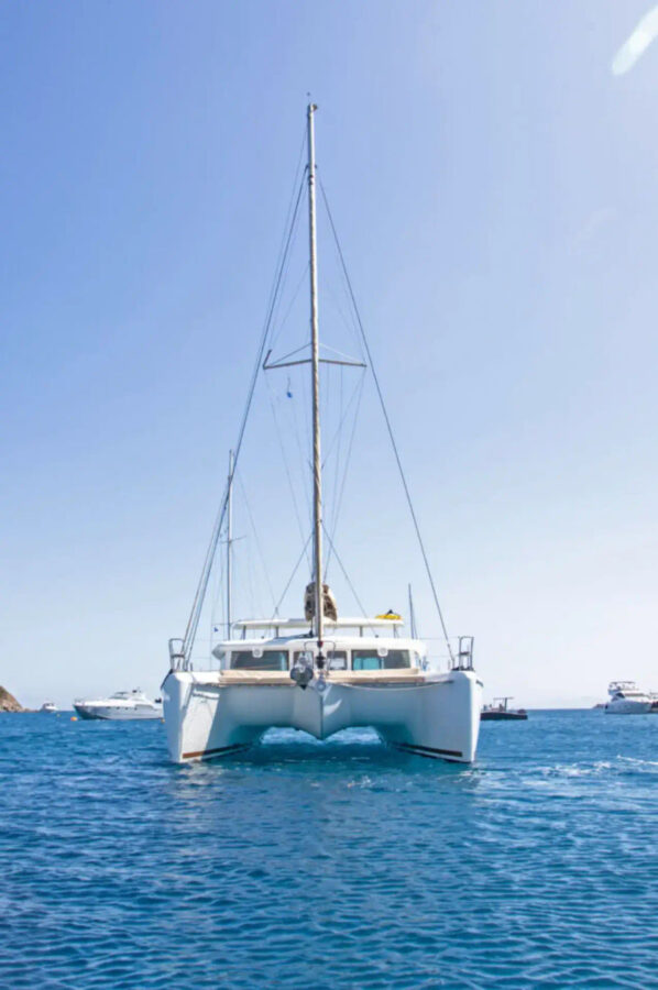 Sail the Mykonos Coast: Lagoon 420 Catamaran Cruise (Semi-Private) Golden Yachting and Sailing