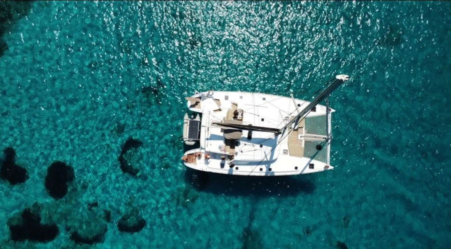 Mykonos Delos and Rhenia Private Luxury Catamaran cruise with a Lagoon 50 Golden Yachting and Sailing