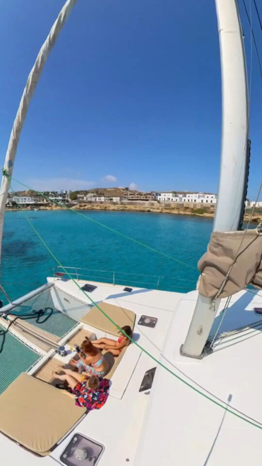 Mykonos Delos and Rhenia Private Luxury Catamaran cruise with a Lagoon 50 Golden Yachting and Sailing