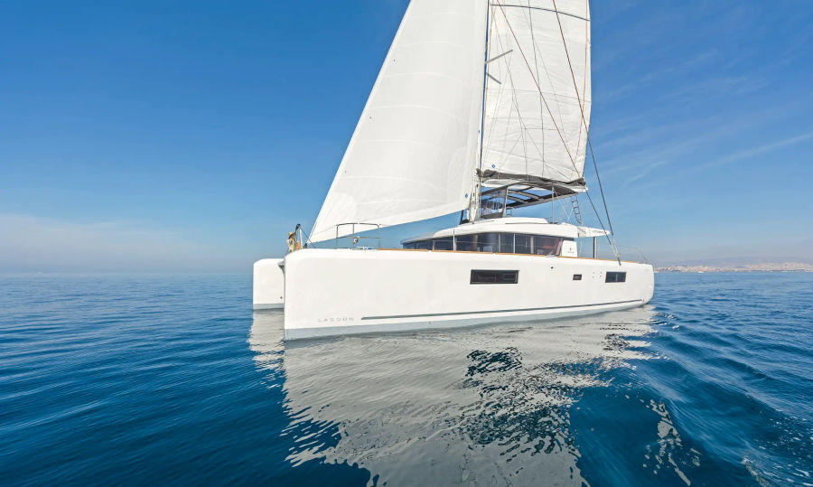 Athens Daily Private Catamaran Cruise with a Lagoon 52 Golden Yachting and Sailing