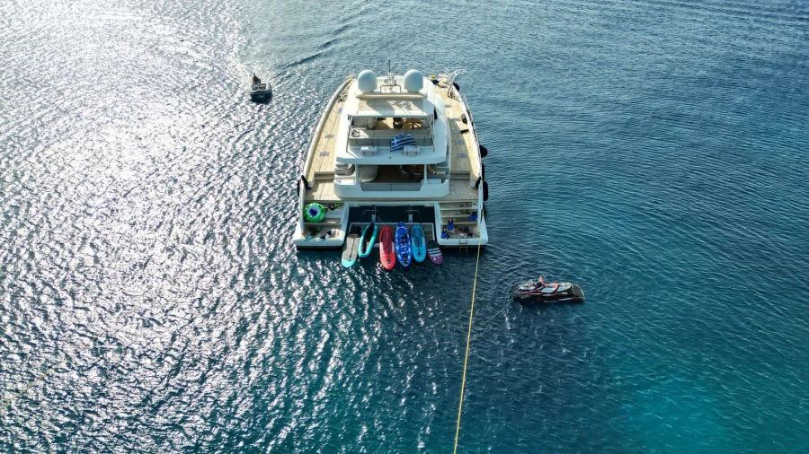 Charter Crazy Horse: A Luxurious Lagoon 78 Motor Catamaran for a Greek Adventure Golden Yachting and Sailing