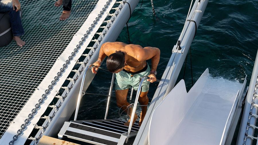 Large Group Catamaran Cruise in Athens – Party, Relax, and Explore Greece’s Waters Golden Yachting and Sailing