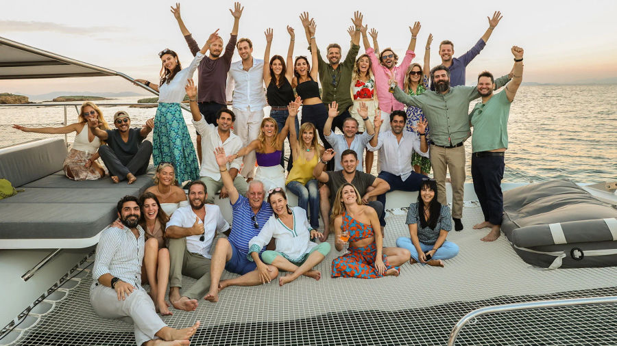 Large Group Catamaran Cruise in Athens – Party, Relax, and Explore Greece’s Waters Golden Yachting and Sailing