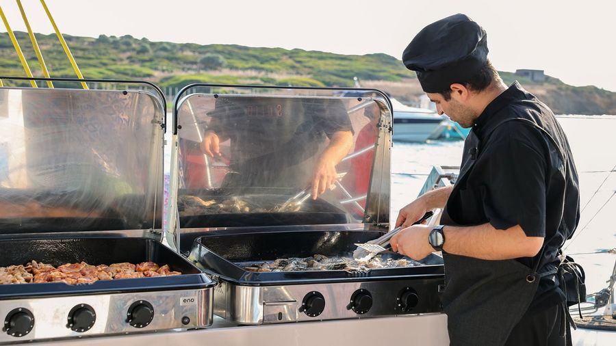 Large Group Catamaran Cruise in Athens – Party, Relax, and Explore Greece’s Waters Golden Yachting and Sailing