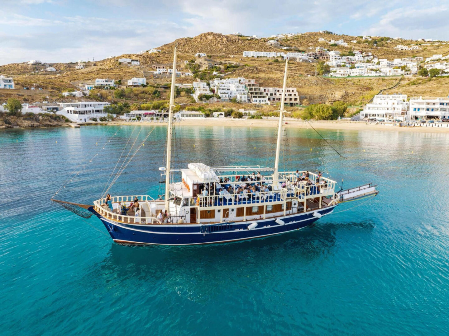 Exclusive Private Cruise: Explore Delos and Rhenia Islands Aboard a Traditional Wooden Boat Golden Yachting and Sailing