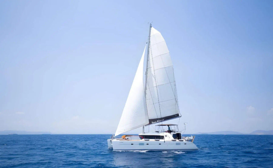 Mykonos Half-Day Private Catamaran Cruise | Lagoon 500 Yacht Charter for Parties, Bachelor or family Golden Yachting and Sailing