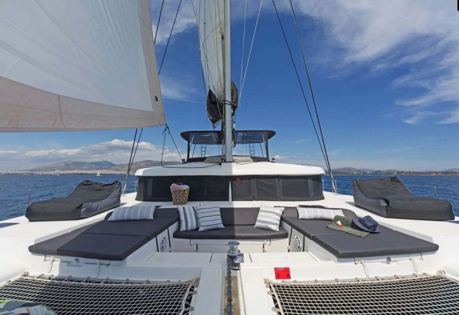 Mykonos Delos, Rhenia & South Beaches Catamaran Cruise | Lagoon 50 Golden Yachting and Sailing