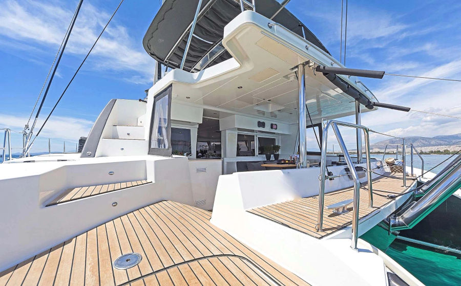 Mykonos Delos, Rhenia & South Beaches Catamaran Cruise | Lagoon 50 Golden Yachting and Sailing