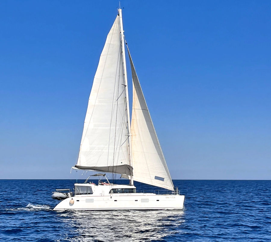 Mykonos Delos, Rhenia & South Beaches Catamaran Cruise | Lagoon 50