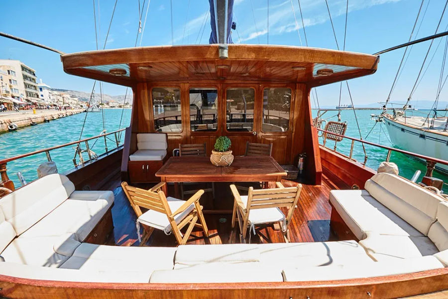 Mykonos Shared Cruise to Delos & Rhenia | Gulet Half-Day Trip with Swim Stops & Greek Snack Golden Yachting and Sailing