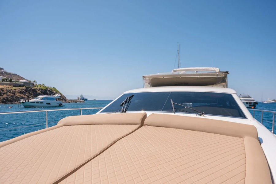 Mykonos Yacht Charter – Ferretti 620 Cruise to Delos & Rhenia or South Beaches | Half-Day or Full-Day Golden Yachting and SailingMykonos Yacht Charter – Ferretti 620 Cruise to Delos & Rhenia or South Beaches | Half-Day or Full-Day Golden Yachting and Sailing