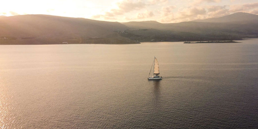Mykonos Semi-Private Cruise – Lagoon 56 Morning & Sunset Tours Golden Yachting and Sailing
