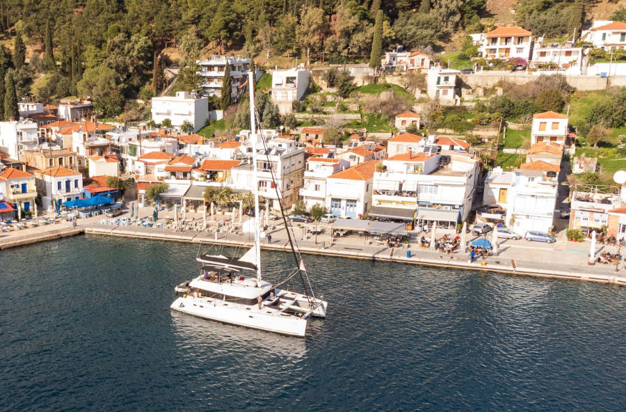 Mykonos Semi-Private Cruise – Lagoon 56 Morning & Sunset Tours Golden Yachting and Sailing