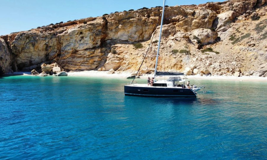 Luxury Shared Cruise to South Naxos on a New Lagoon 400 Catamaran Golden Yachting and Sailing