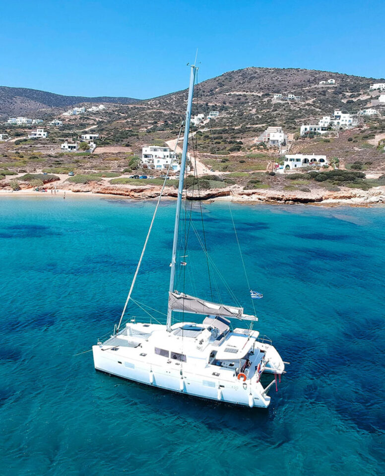 Luxury Shared Cruise to South Naxos on a New Lagoon 400 Catamaran Golden Yachting and Sailing