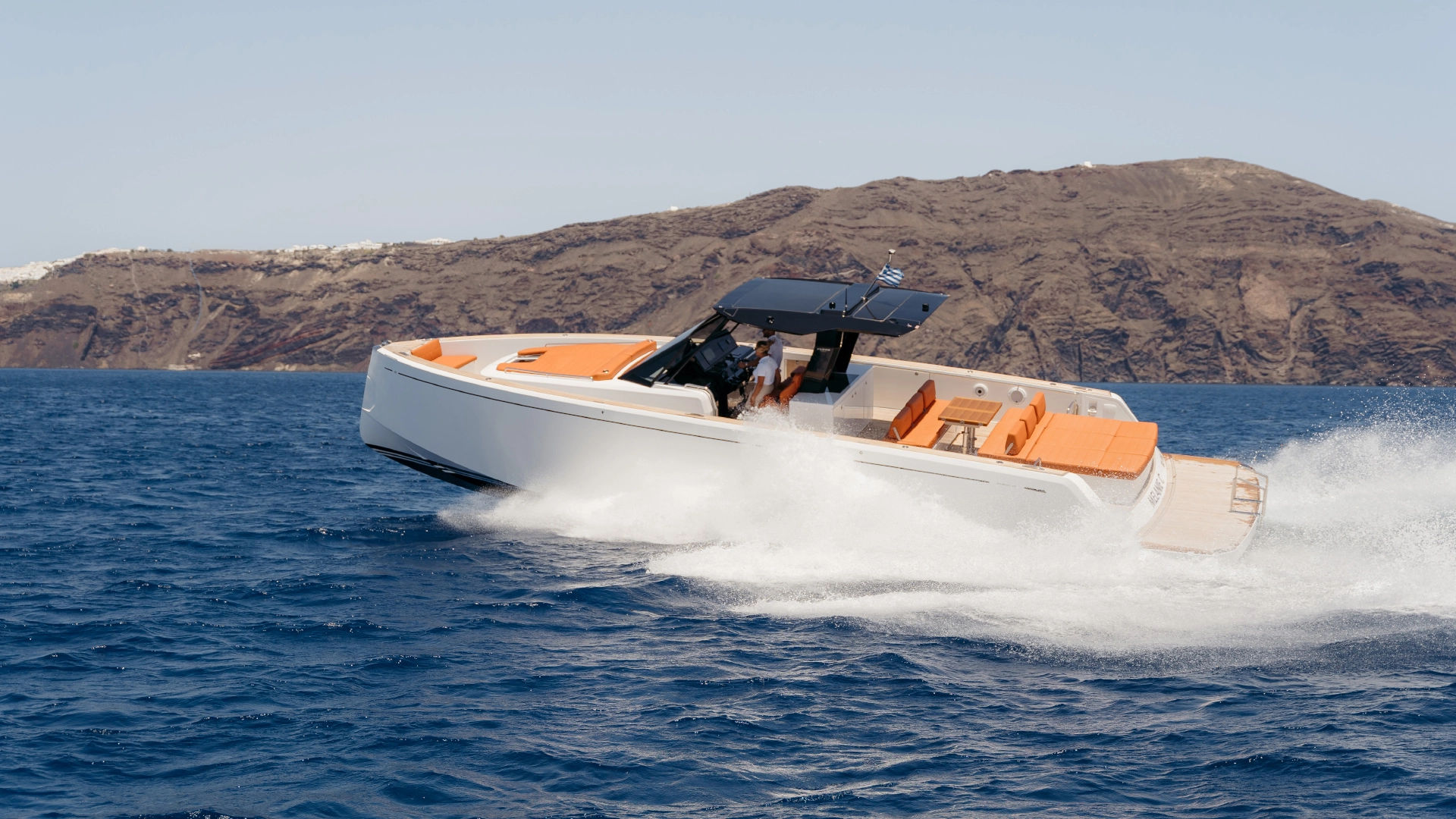 Unforgettable Santorini Morning Cruise on a Luxurious Pardo 43 Yacht Golden Yachting and Sailing