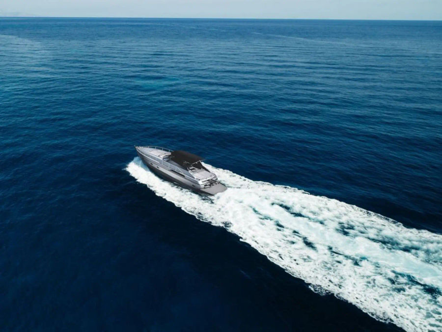 Mykonos Half-Day luxury cruise with motor yacht Pershing 40 Golden Yachting and Sailing