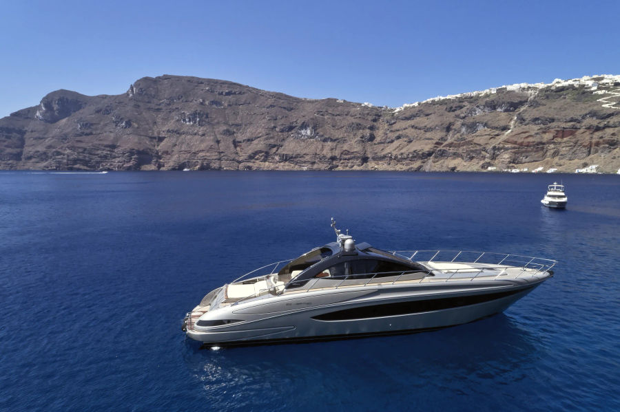Athens Motor Yacht Cruise on Riva Vertigo 63 | Private Athenian Riviera Charter Golden Yachting and Sailing