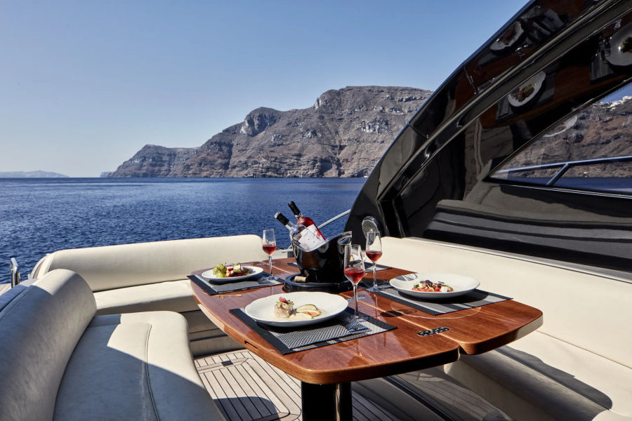 Athens Motor Yacht Cruise on Riva Vertigo 63 | Private Athenian Riviera Charter Golden Yachting and Sailing