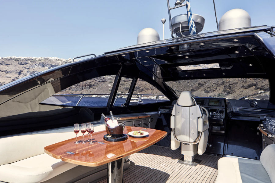 Athens Motor Yacht Cruise on Riva Vertigo 63 | Private Athenian Riviera Charter Golden Yachting and Sailing