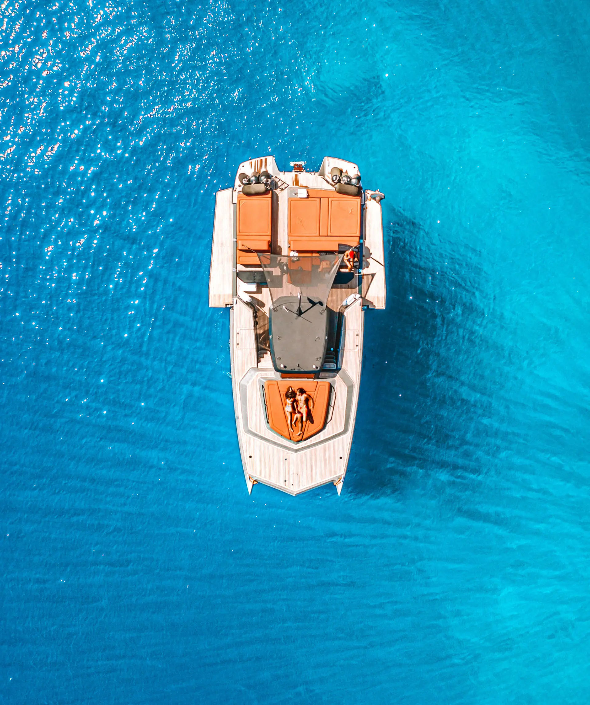 Spectacular Santorini Day Cruise on a Sunreef 40 Catamaran Golden Yachting and Sailing