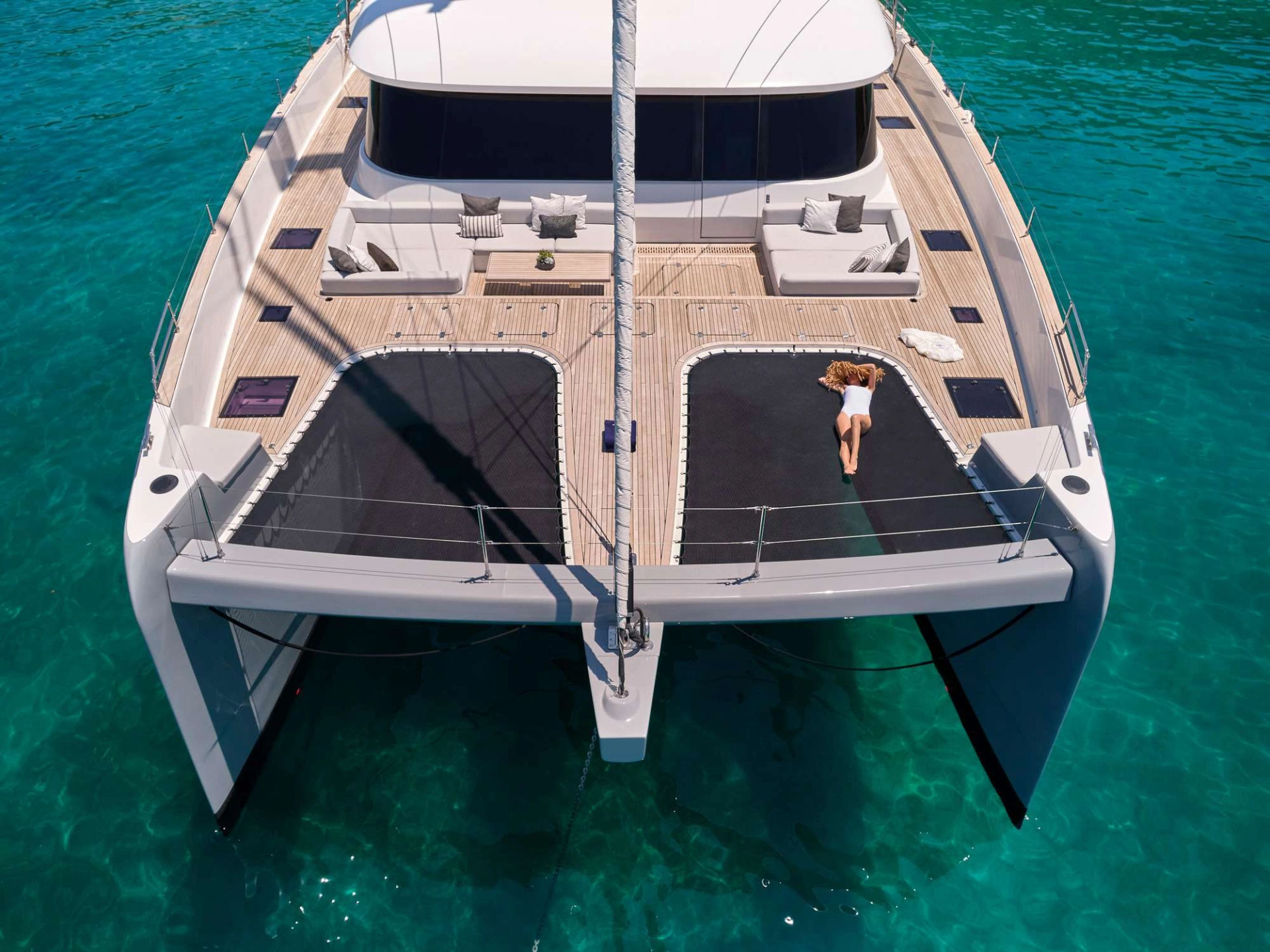 Luxury Sunreef 80 Catamaran Charter in Athens | Above & Beyond Golden Yachting and Sailing